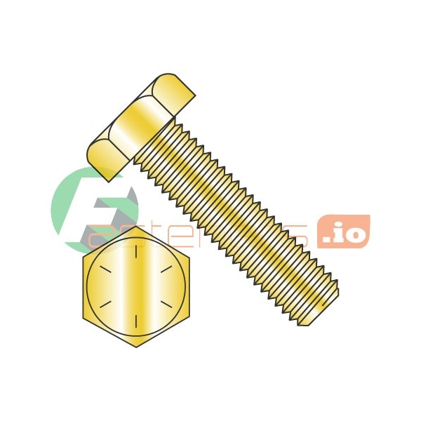 Newport Fasteners Grade 8, 5/16"-18 Hex Head Tap Bolt, Zinc Yellow Steel, 1-1/2 in L, 1000 PK 264932 - main